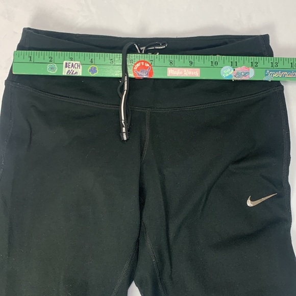 Nike Running Leggings Zipper Key Pocket Yoga Waistband Drawstring Women’s Size S - Picture 15 of 16